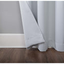 Sun Zero Norwich White Blackout Curtains 80 in. W X 63 in. L