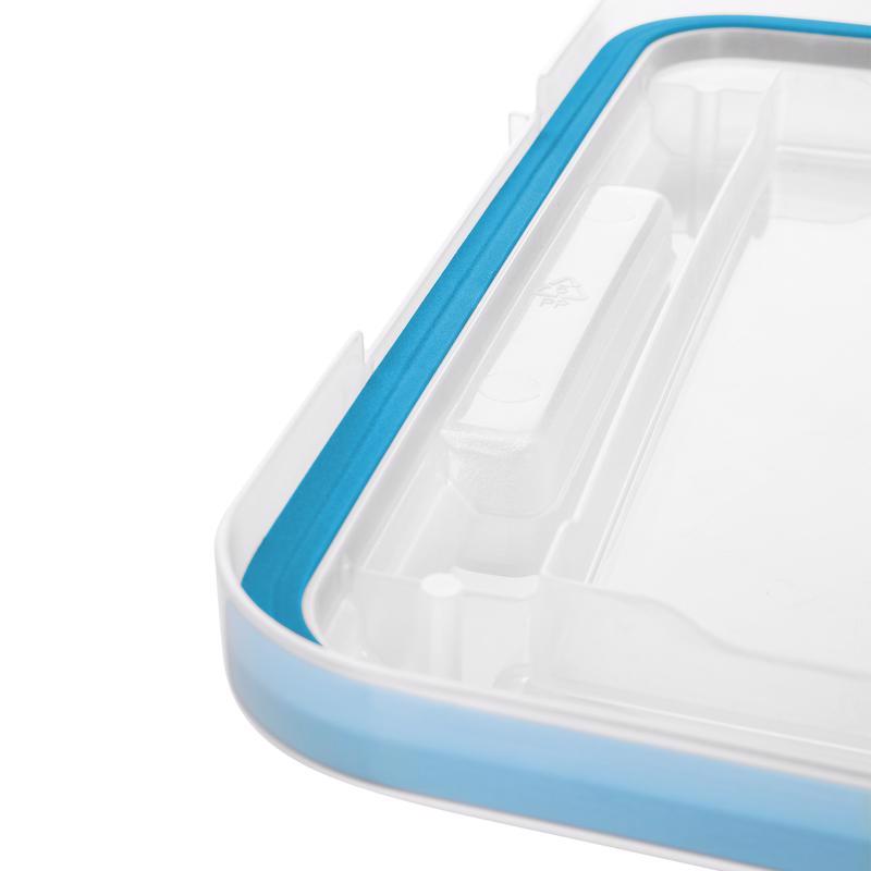 Sterilite 20 qt Clear Latch Storage Box 10.875 in. H X 11.25 in. W X 16.125 in. D Stackable