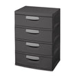 DRAWER ORGAN PLSTC GRY