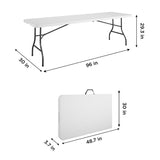 Cosco Casual 30 in. W X 96 in. L Rectangular Folding Buffet Table