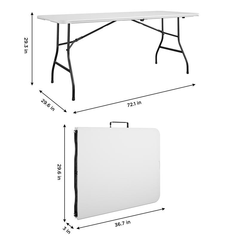 Cosco Casual 29.69 in. W X 72 in. L Rectangular Folding Buffet Table