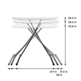 Cosco 18.03 in. W X 31.26 in. L Rectangular Adjustable Height Table