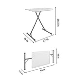 Cosco 18.03 in. W X 31.26 in. L Rectangular Adjustable Height Table