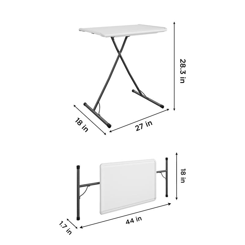 Cosco 18.03 in. W X 31.26 in. L Rectangular Adjustable Height Table