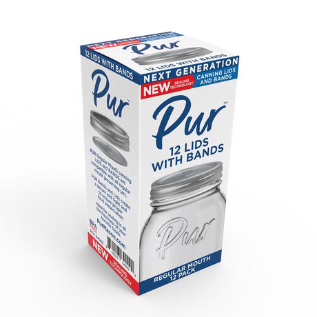 Pur Mason Regular Mouth Canning Lids and Bands 12 pk