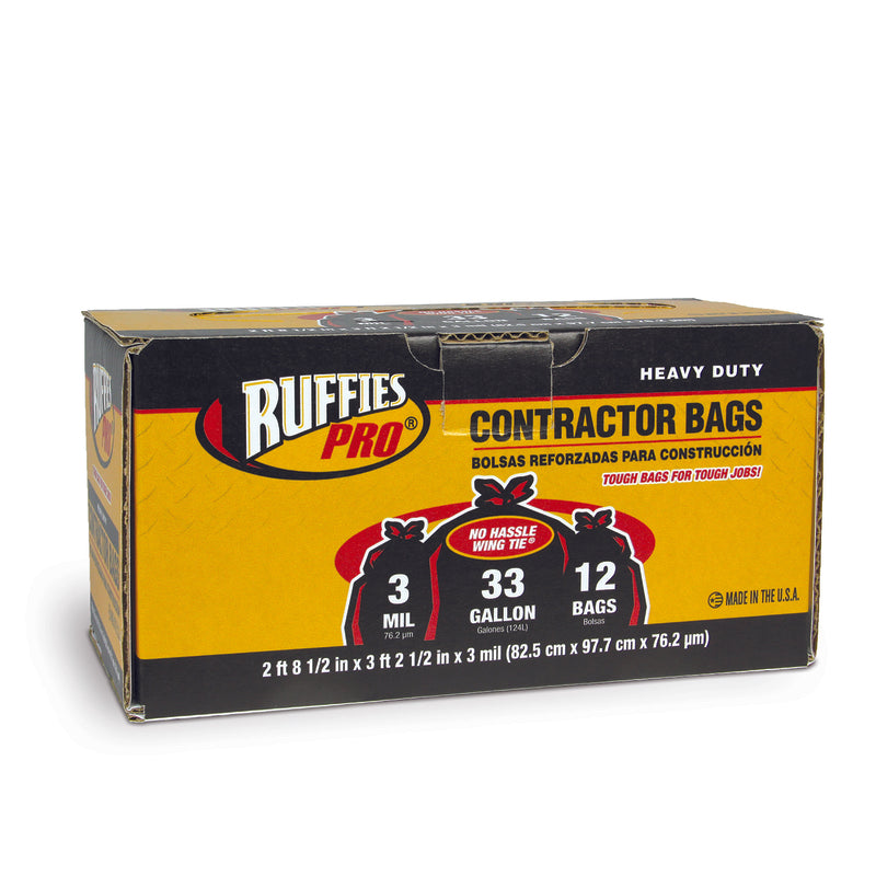 CONTRACTOR BAG BLK 33GAL