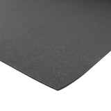Multy Home 27 in. W X 50 ft. L Black Rubber Runner Mat