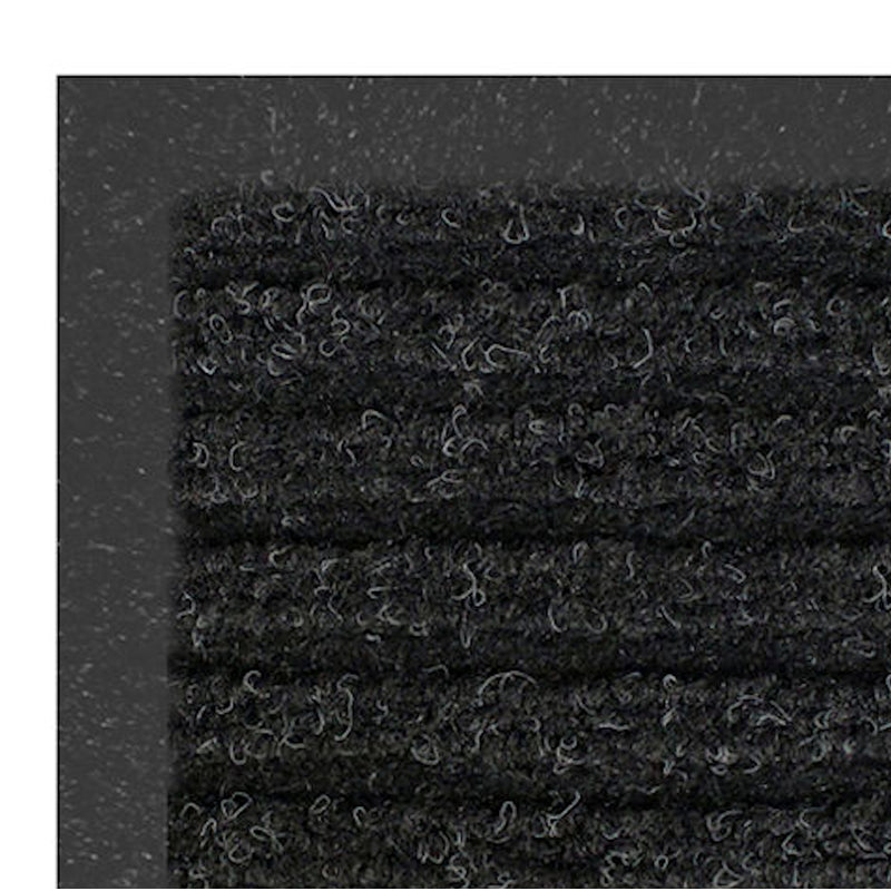 Multy Home Platinum 6 ft. W X 4 ft. L Charcoal Ribbed Polyethylene Utility Mat