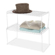 STACKABLE SHELF WHT 9"H