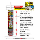Flex Seal Family of Products Flex Glue MAX Extra Strength Rubber Adhesive 28 oz