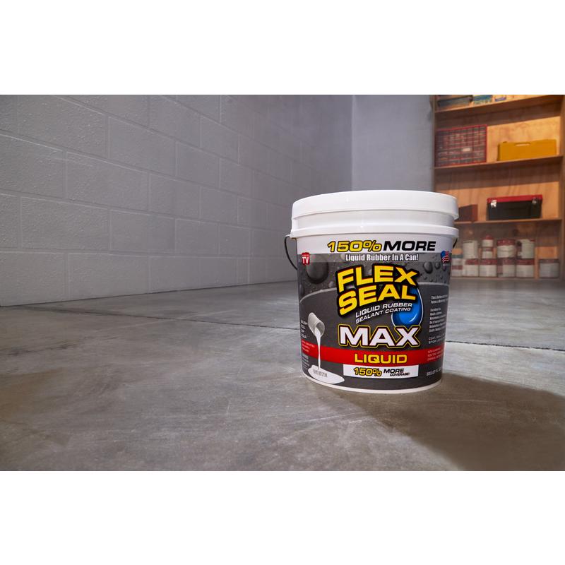 Flex Seal Family of Products Flex Seal MAX Black Liquid Rubber Sealant Coating 2.5 gal