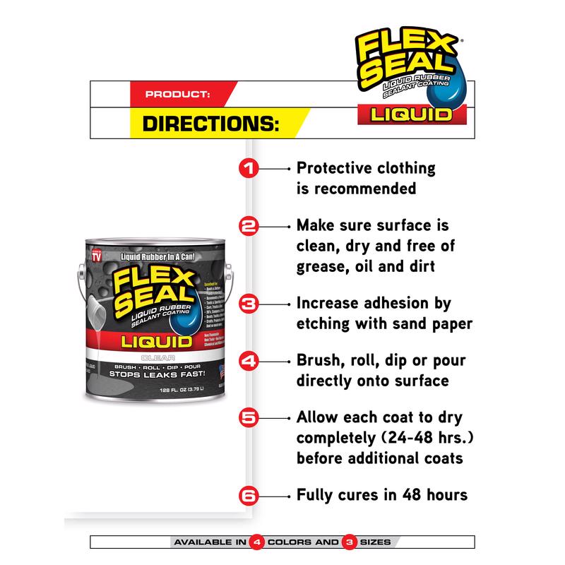 Flex Seal Family of Products Flex Seal MAX Black Liquid Rubber Sealant Coating 2.5 gal