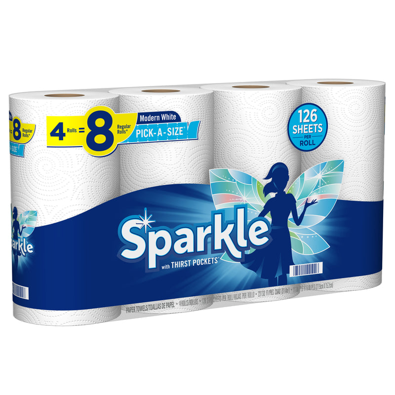 Sparkle Paper Towels 126 sheet 2 ply 4 pk