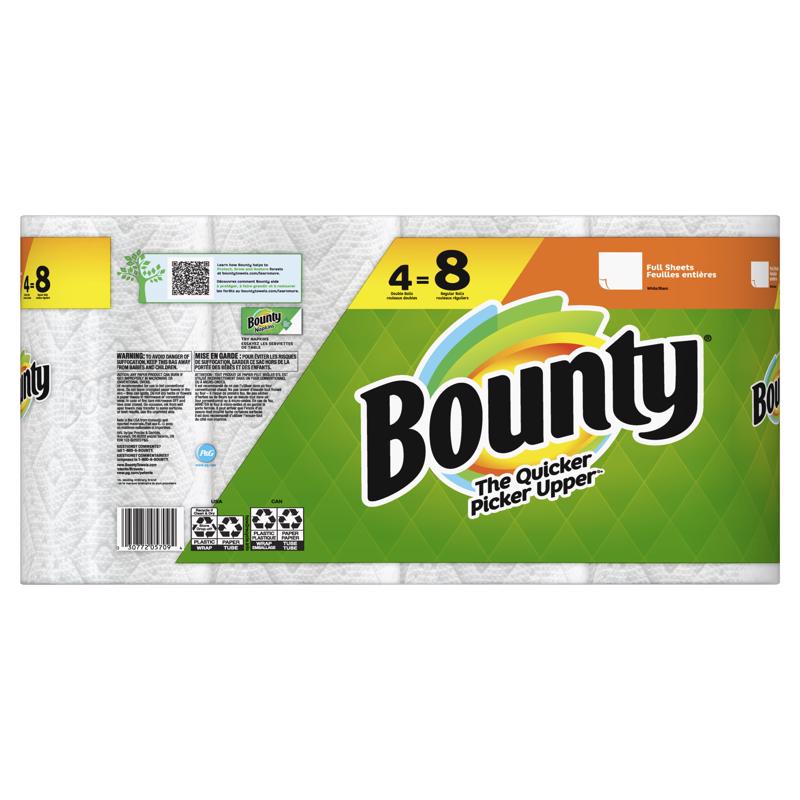 Bounty Full Sheet Paper Towels 58 sheet 2 ply 4 pk