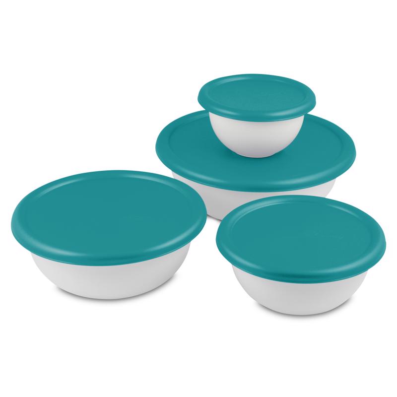 BOWL SET 8PC W/COVERS