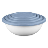 Sterilite White Bowl Set 4 pk