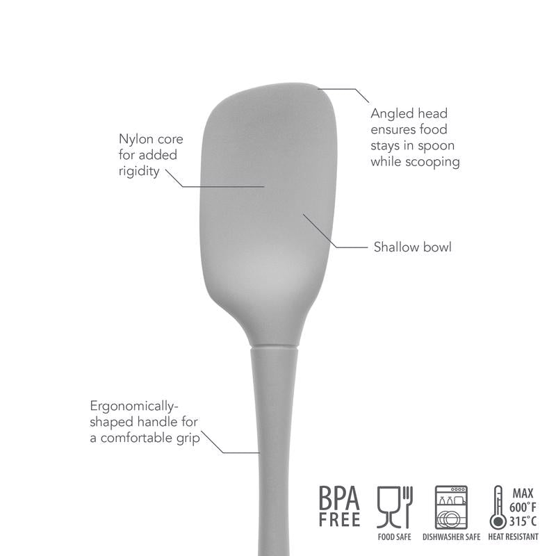 Tovolo Flex-Core Oyster Gray Nylon/Silicone Spoonula