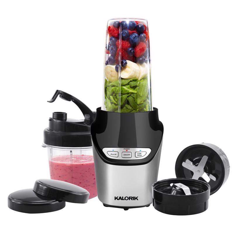 Kalorik Black/Silver Plastic Nutrition Blender Set 3 speed