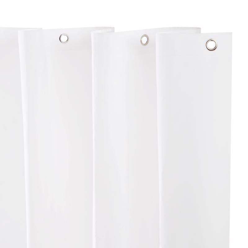 Kenney 72 in. H X 70 in. W White Shower Curtain Liner PEVA