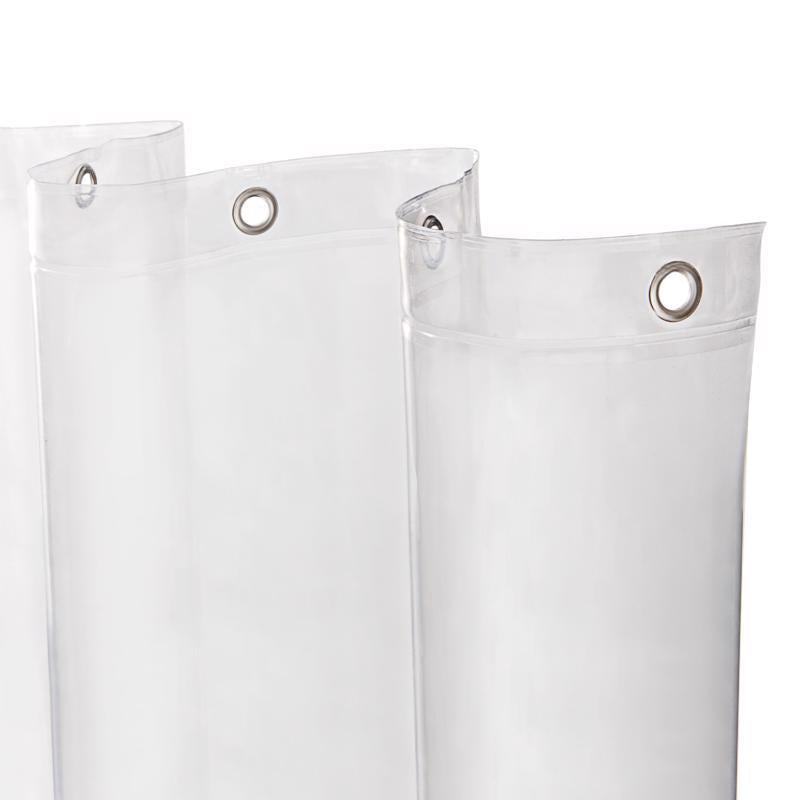 Kenney 72 in. H X 70 in. W Clear Shower Curtain Liner PEVA