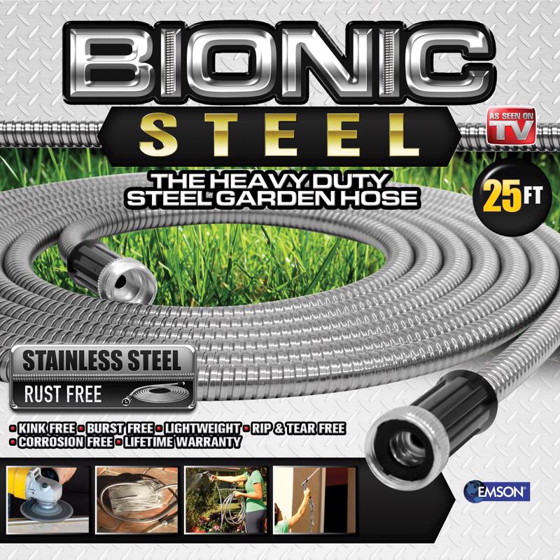 Bionic Steel Pro 25 ft. L Heavy Duty Commercial Grade Garden Hose