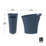 Umbra 2 gal Blue Polypropylene Modern Trash Can