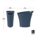 Umbra 2 gal Blue Polypropylene Modern Trash Can