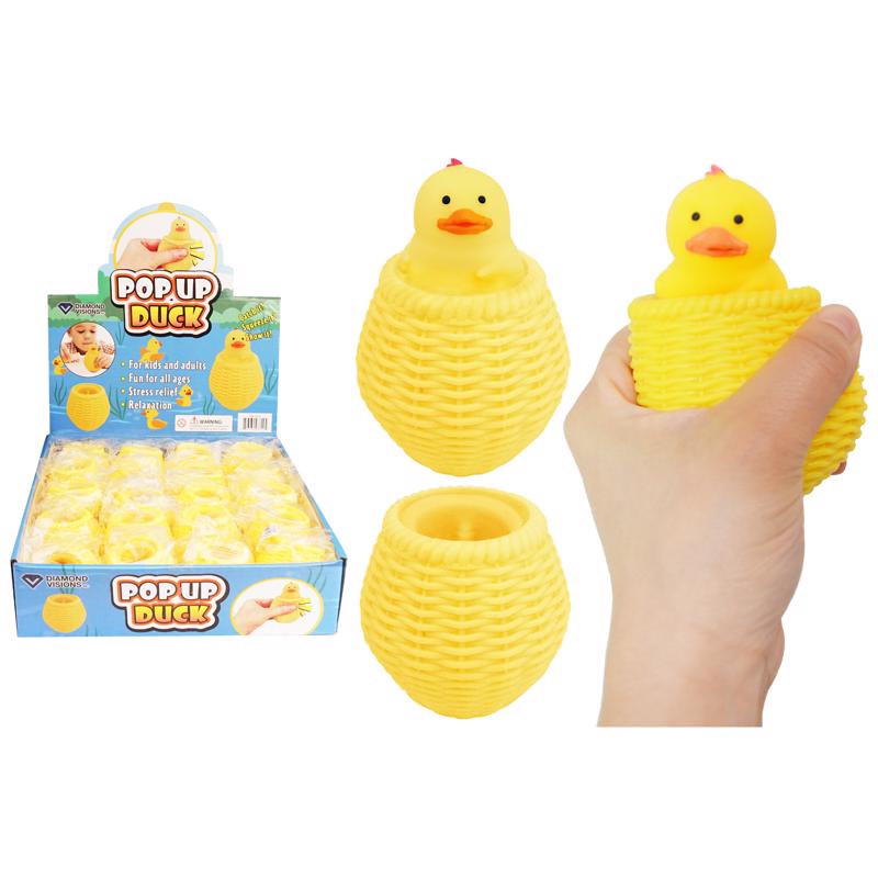 POP-UP SQUEEZE TOY DUCK