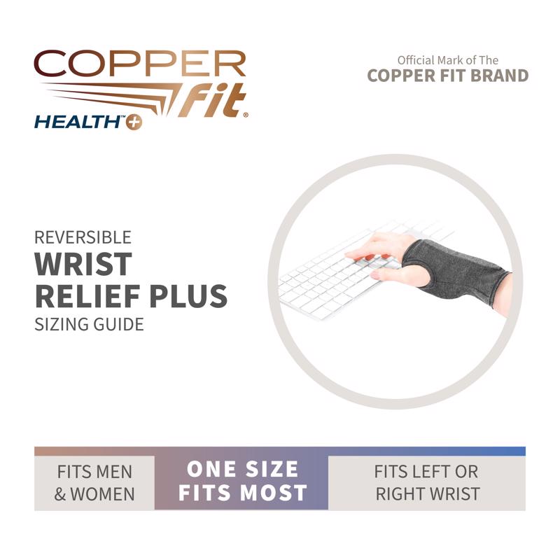 Copper Fit Health Black Wrist Support 1 box 1 pk