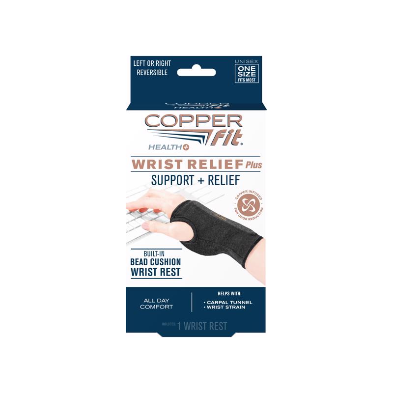 Copper Fit Health Black Wrist Support 1 box 1 pk