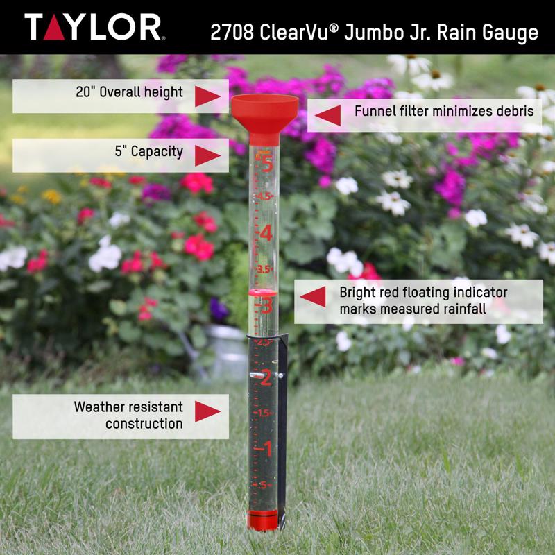 Taylor Jumbo Rain Gauge Bracket 3.25 in. W X 3.25 in. L