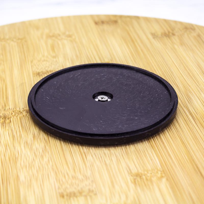 Totally Bamboo TB Home Brown 1 in. H X 14 in. D Acacia Wood Lazy Susan