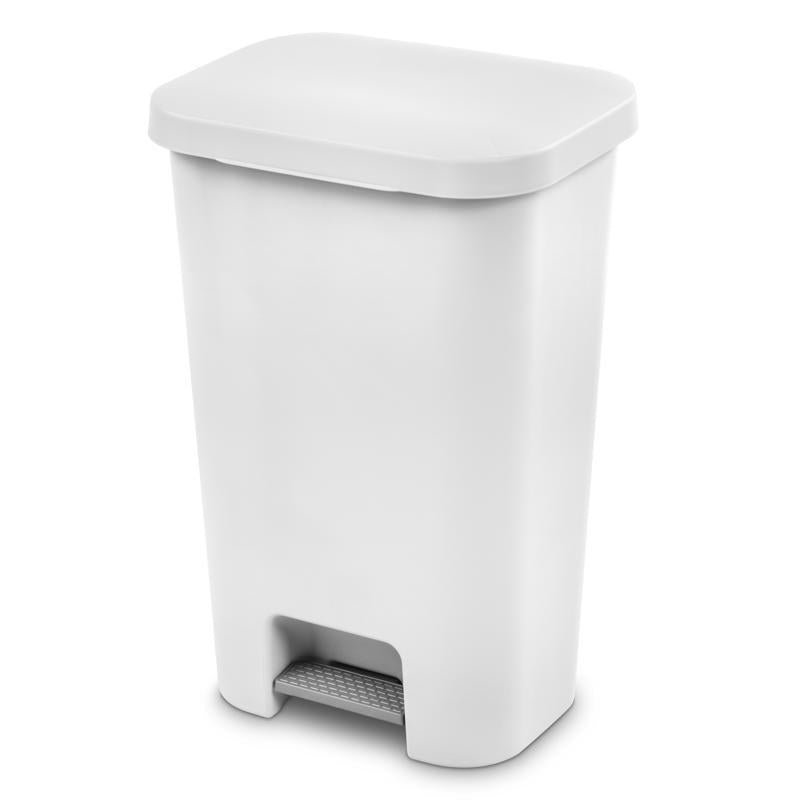 WASTEBASKET WHITE 11.9GL