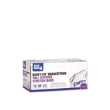 Iron-Hold Right-Fit 13 gal Lavender Scent Tall Kitchen Bags Drawstring 40 pk 0.9 mil