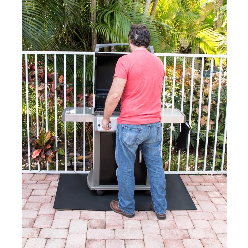 Earth Edge EPDM Rubber Grill Mat 48 in. L X 36 in. W For All Grills