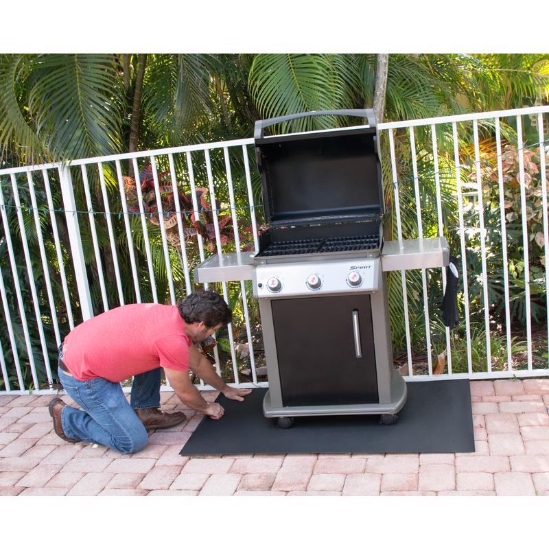 Earth Edge EPDM Rubber Grill Mat 48 in. L X 36 in. W For All Grills