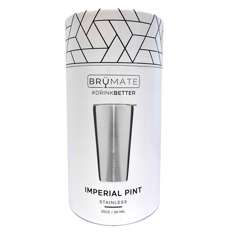 BruMate Imperial Pint 20 oz Pint Stainless BPA Free Vacuum Insulated Mug