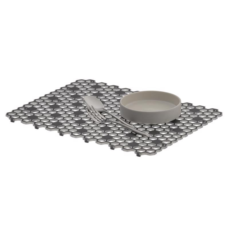 Spectrum Hexa 16 in. L X 0.5 in. W X 11.75 in. H Plastic Sink Mat