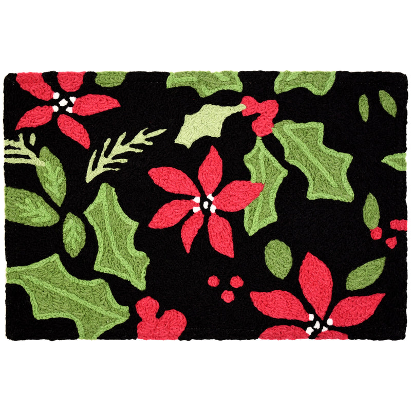 ACCENT RUG POINSETTI&HLY