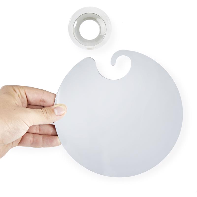 Better Living Wall Mount Shower Mirror Gray