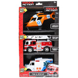 MINI RSCUE VHICLS 3PK
