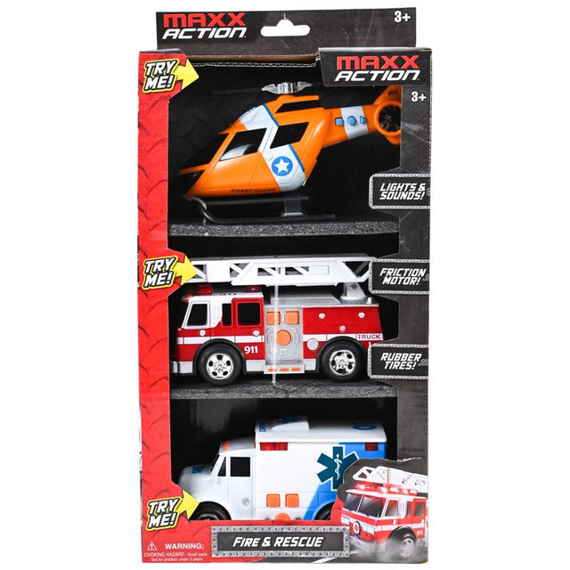 MINI RSCUE VHICLS 3PK