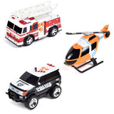 Sunny Days Maxx Action Mini Rescue Vehicles Plastic Multicolored