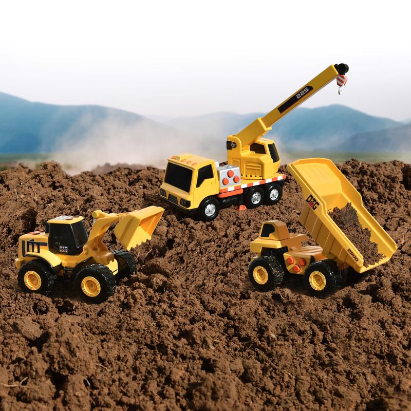 Sunny Days Maxx Action Mini Construction Vehicles Plastic Multicolored