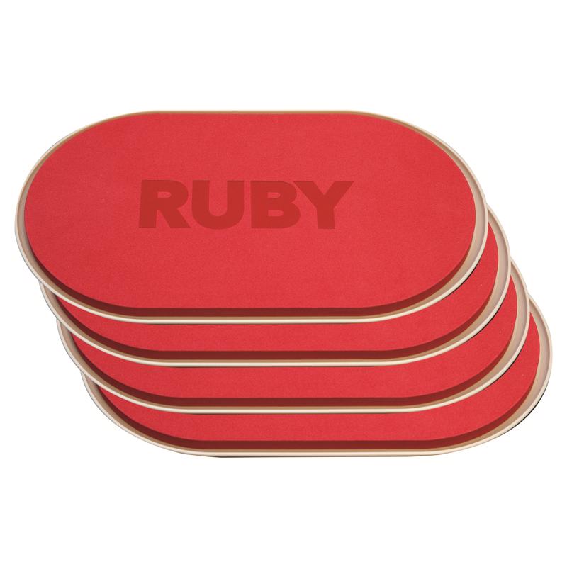 BulbHead Ruby Furniture Movers Plastic/Rubber 4 pk