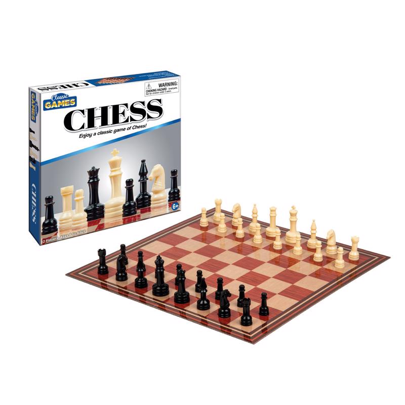 CHESS BLACK/CREAM 6+