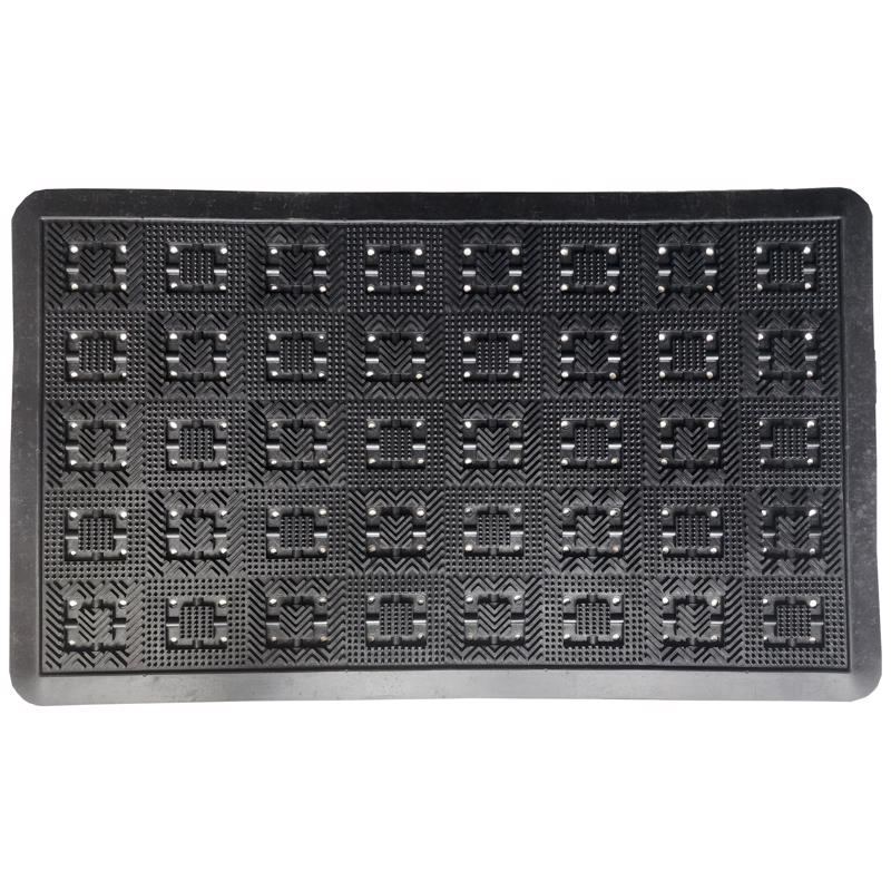 NS DOOR MAT RBR BLK 18''