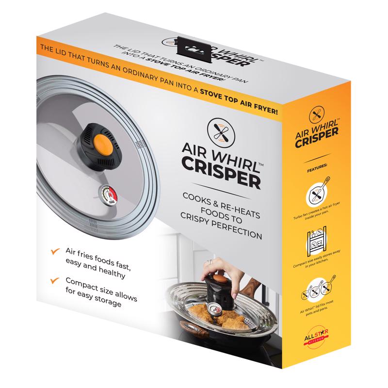 Air Whirl Crisper Air Fryer Lid Glass/Stainless Steel 1 pk