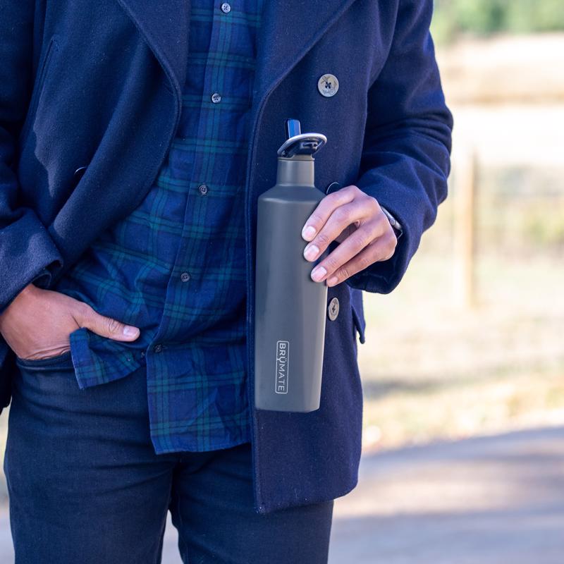 BruMate 25 oz Matte Black BPA Free Hydration Bottle