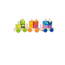 Hape Fantasia Block Train Wood Multicolored 17 pc
